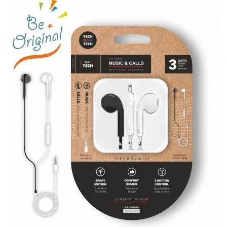 Tech One Tech Eartech B&W Be Original TEC1011 Blanco y Negro Tech One Tech Eartech B&W Be Original TEC1011 Blanco y Negro
